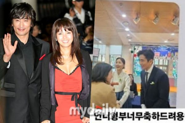 차인표·신애라, 아들 장가 보냈다…혼주로 손님 맞이 포착